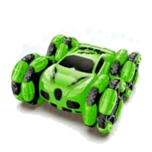 ماشین کنترلی چرخ کپسولی مهاجم قرمز سبز RC car Stunt Car CQ-508 جاپاتوی